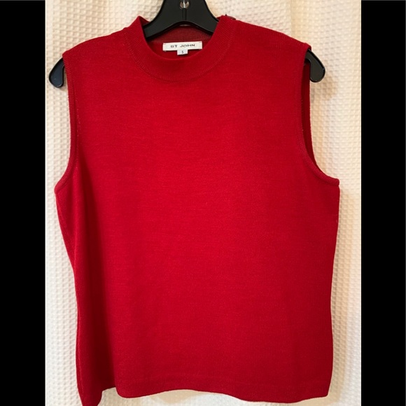 sleeveless mock turtleneck shell